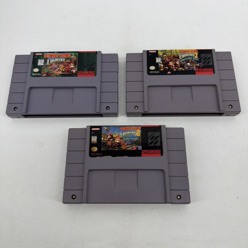 Donkey Kong Country 1 2 3 snes